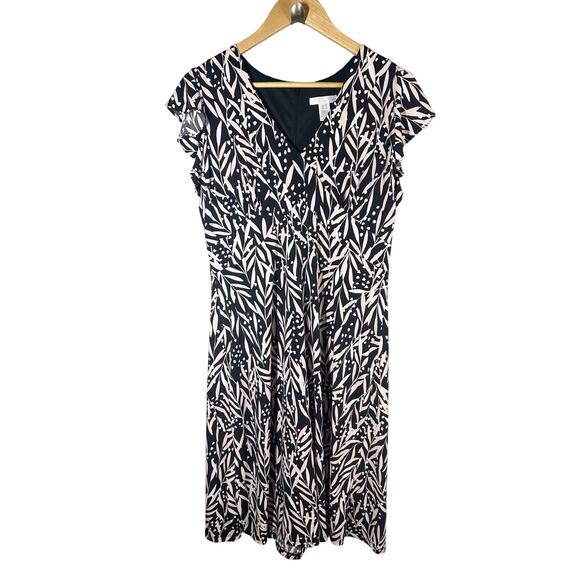 London Times Petite Flutter Sleeve Empire Waist Midi
Dress Size 14P - Picture 1 of 10